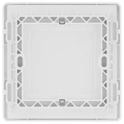 BG Evolve Brushed Steel Single Blank Plate PCDBS94W -RS Electrical Supplies BG Evolve Polycarbonate Brushed Steel 1G Blank Plate PCDBS94W back