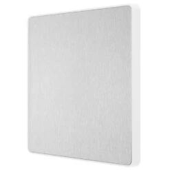 BG Evolve Brushed Steel Single Blank Plate PCDBS94W -RS Electrical Supplies BG Evolve Polycarbonate Brushed Steel 1G Blank Plate PCDBS94W right