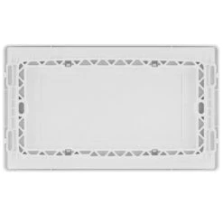 BG Evolve Brushed Steel Double Blank Plate PCDBS95W -RS Electrical Supplies BG Evolve Polycarbonate Brushed Steel 2G Blank Plate PCDBS95W back