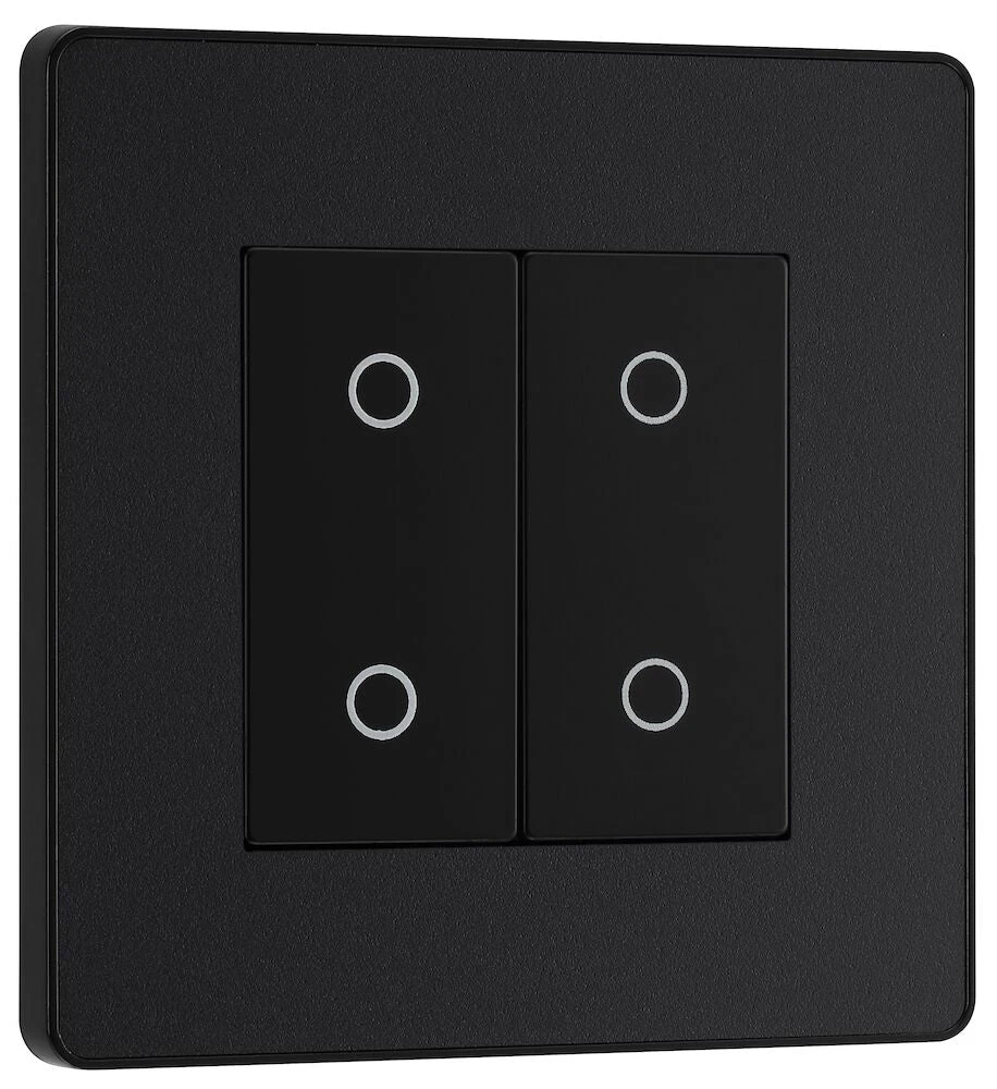 BG Evolve Matt Black 2G Secondary Touch Dimmer Switch PCDMBTDS2B 4 BG Evolve Matt Black 2G Secondary Touch Dimmer Switch PCDMBTDS2B - Image 2