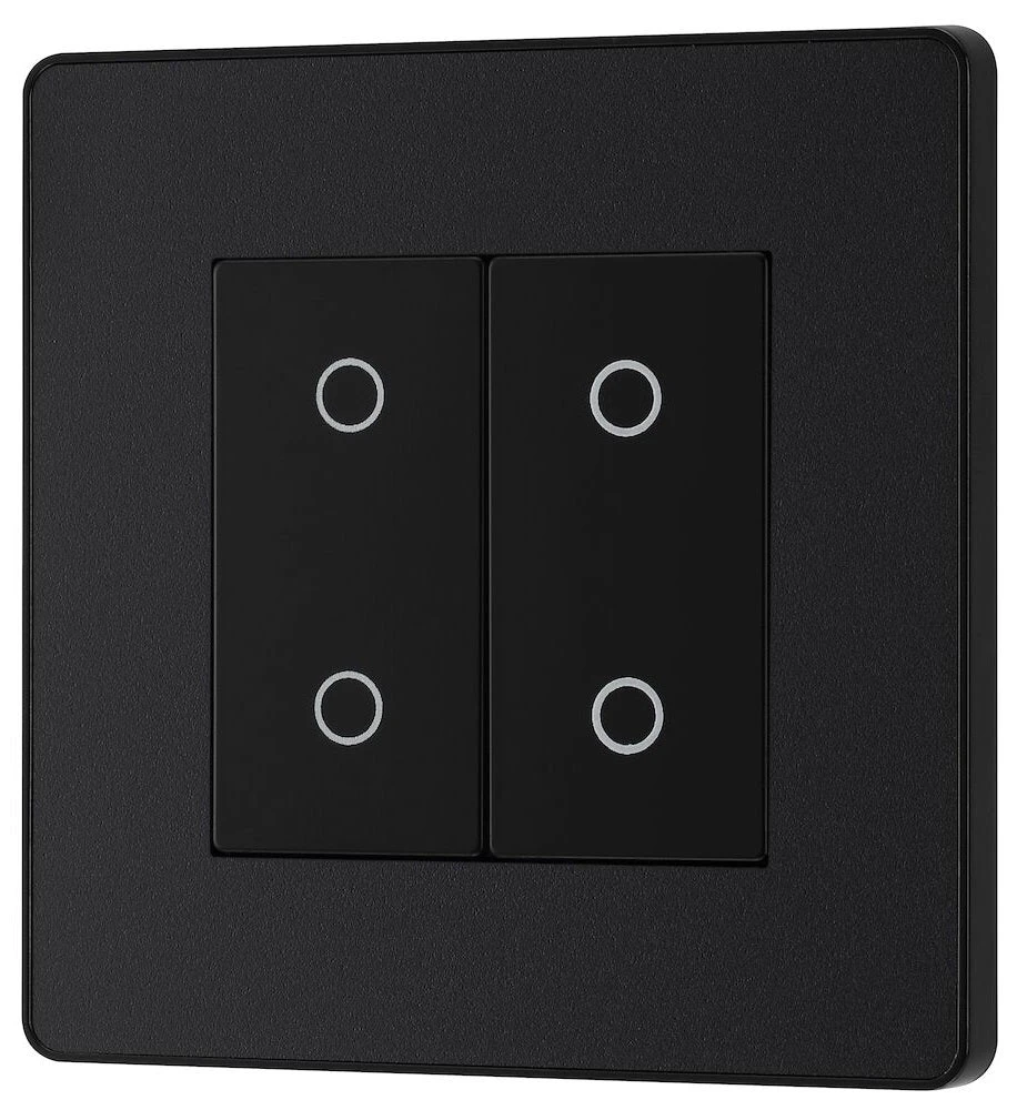 BG Evolve Matt Black 2G Secondary Touch Dimmer Switch PCDMBTDS2B 5 BG Evolve Matt Black 2G Secondary Touch Dimmer Switch PCDMBTDS2B - Image 3
