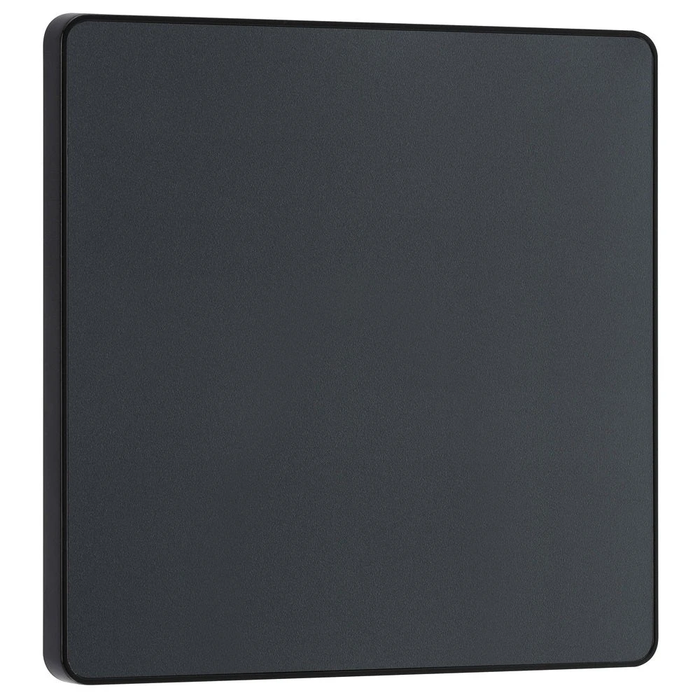 BG Evolve Matt Grey Single Blank Plate PCDMG94B 4 BG Evolve Matt Grey Single Blank Plate PCDMG94B - Image 2