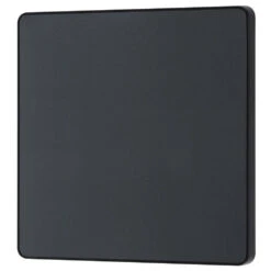 BG Evolve Matt Grey Single Blank Plate PCDMG94B 8 BG Evolve Matt Grey Single Blank Plate PCDMG94B -RS Electrical Supplies BG Evolve Polycarbonate Matt Grey Right 1G Blank Plate PCDMG94B right