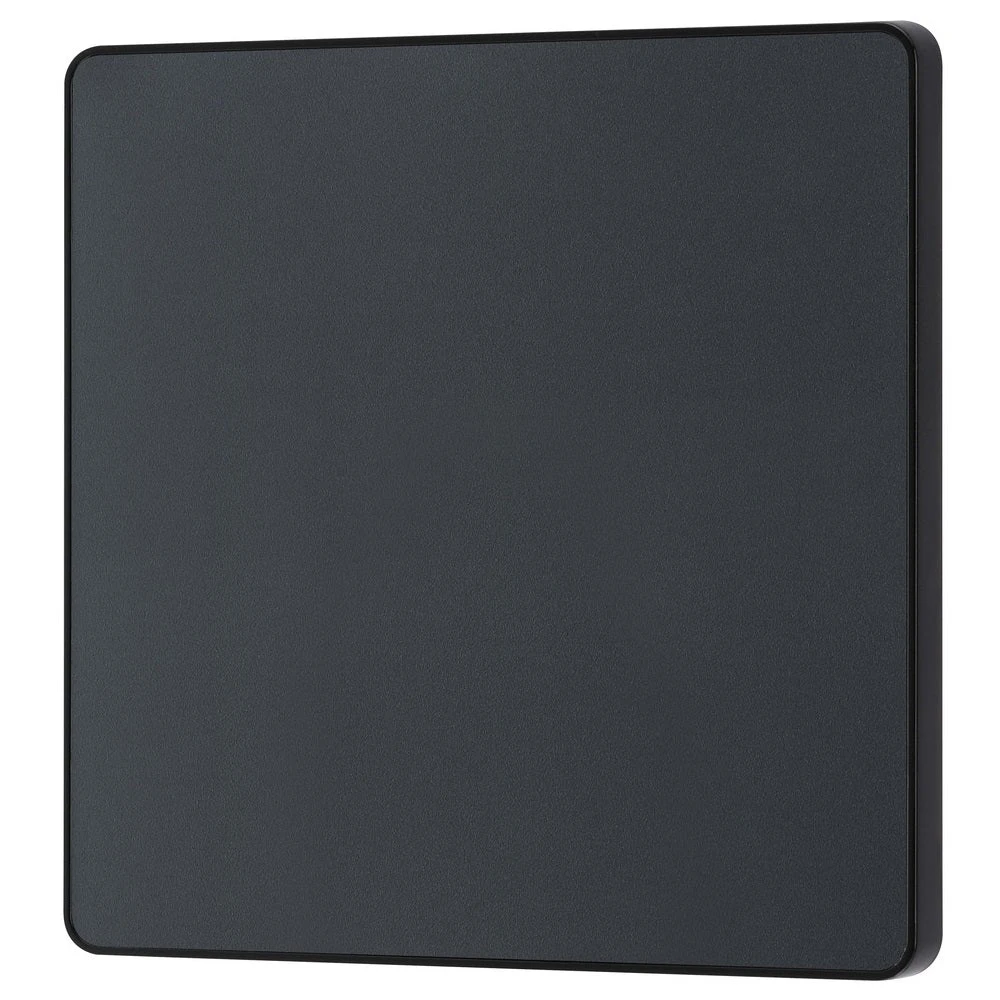 BG Evolve Matt Grey Single Blank Plate PCDMG94B 5 BG Evolve Matt Grey Single Blank Plate PCDMG94B - Image 3