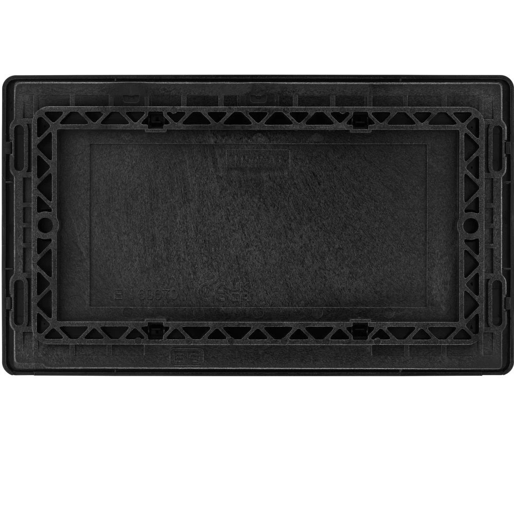 BG Evolve Matt Grey Double Blank Plate PCDMG95B 6 BG Evolve Matt Grey Double Blank Plate PCDMG95B - Image 4