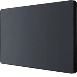 BG Evolve Matt Grey Double Blank Plate PCDMG95B 8 BG Evolve Matt Grey Double Blank Plate PCDMG95B -RS Electrical Supplies BG Evolve Polycarbonate Matt Grey Right 2G Blank Plate PCDMG95B right