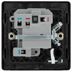 BG Evolve Satin Brass 13A Switched Spur With LED And Flex Outlet PCDSB52B 12 BG Evolve Satin Brass 13A Switched Spur With LED And Flex Outlet PCDSB52B -RS Electrical Supplies BG Evolve Polycarbonate Satin Brass 13A Switched Spur With Neon and Flex Outlet PCDSB52B back