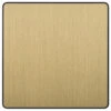 BG Evolve Satin Brass Single Blank Plate PCDSB94B 1 BG Evolve Satin Brass Single Blank Plate PCDSB94B -RS Electrical Supplies BG Evolve Polycarbonate Satin Brass 1G Blank Plate PCDSB94B