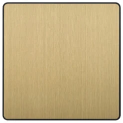 BG Evolve Satin Brass Single Blank Plate PCDSB94B