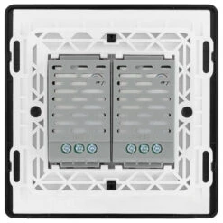 BG Evolve Satin Brass 2G Master Touch Dimmer Switch PCDSBTDM2B 10 BG Evolve Satin Brass 2G Master Touch Dimmer Switch PCDSBTDM2B -RS Electrical Supplies BG Evolve Polycarbonate Satin Brass Double Master Touch Dimmer Switch PCDSBTDM2B back