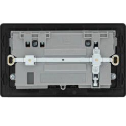 BG Evolve Satin Brass 13A Double USB Socket With 22W A+C Ports PCDSB22UAC22B 10 BG Evolve Satin Brass 13A Double USB Socket With 22W A+C Ports PCDSB22UAC22B -RS Electrical Supplies BG Evolve Polycarbonate Satin Brass Double USB Socket With A C Ports PCDSB22UAC22B back