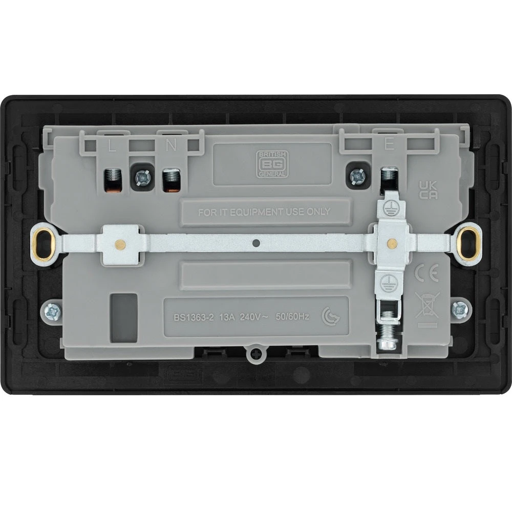 BG Evolve Satin Brass 13A Double USB Socket With 22W A+C Ports PCDSB22UAC22B 6 BG Evolve Satin Brass 13A Double USB Socket With 22W A+C Ports PCDSB22UAC22B - Image 4