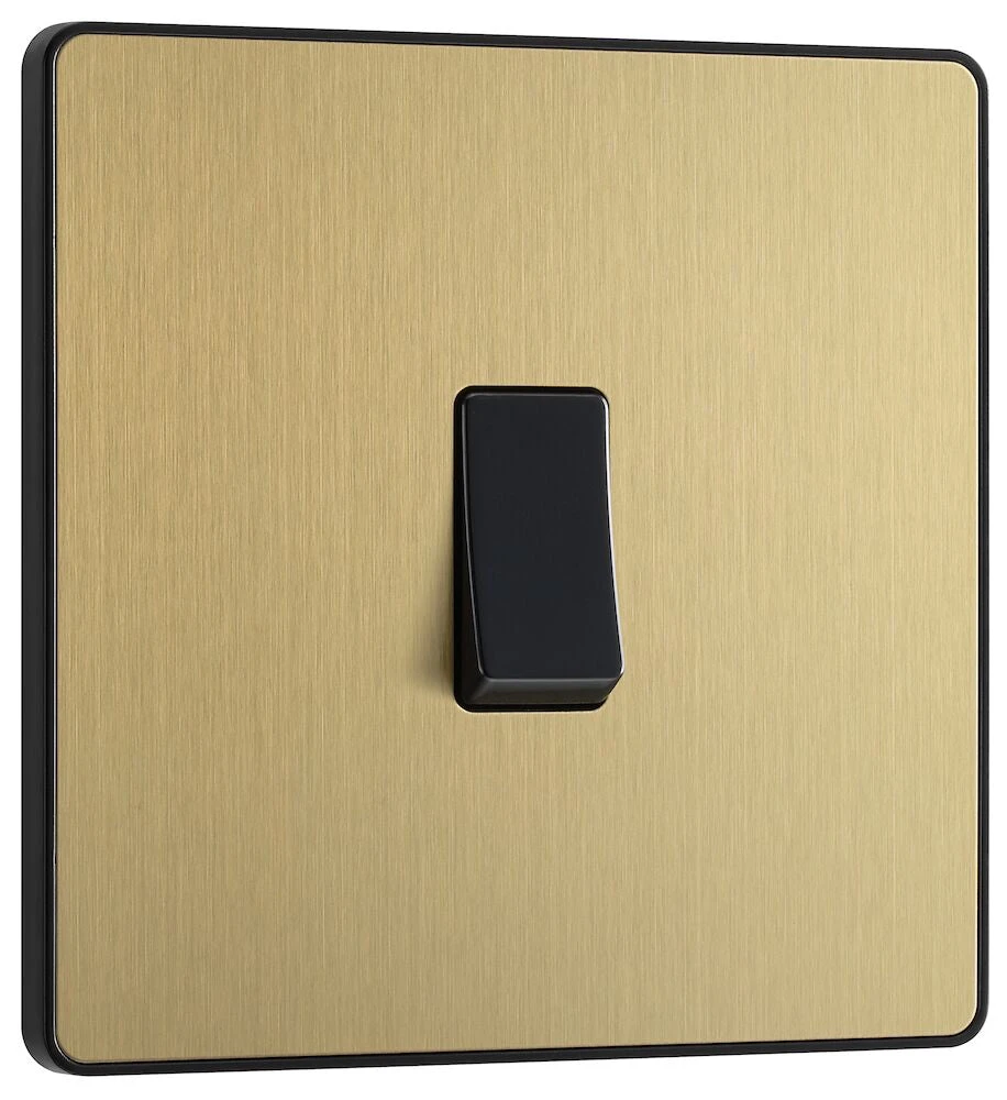 BG Evolve Satin Brass Intermediate Light Switch PCDSB13B 4 BG Evolve Satin Brass Intermediate Light Switch PCDSB13B - Image 2