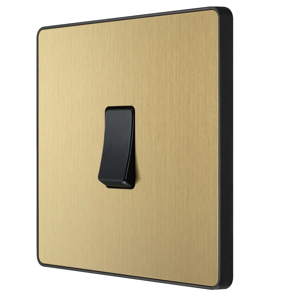 BG Evolve Satin Brass Intermediate Light Switch PCDSB13B 5 BG Evolve Satin Brass Intermediate Light Switch PCDSB13B - Image 3