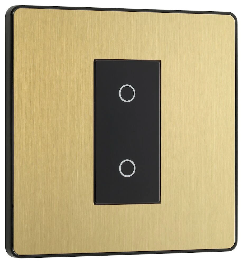 BG Evolve Satin Brass 1G Secondary Touch Dimmer Switch PCDSBTDS1B 4 BG Evolve Satin Brass 1G Secondary Touch Dimmer Switch PCDSBTDS1B - Image 2