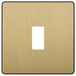 BG Evolve Satin Brass 1G Grid Plate RPCDSB1B