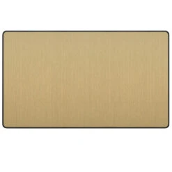 BG Evolve Satin Brass Double Blank Plate PCDSB95B