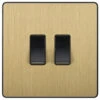 BG Evolve Satin Brass 2G Intermediate Combination Switch