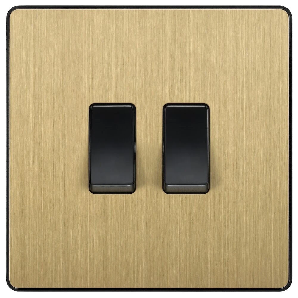 BG Evolve Satin Brass 2G Intermediate Light Switch PCDSB2GINTB 3 BG Evolve Satin Brass 2G Intermediate Light Switch PCDSB2GINTB
