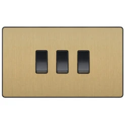 BG Evolve Satin Brass 3G Intermediate Combination Switch