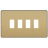 BG Evolve Satin Brass 4G Grid Plate RPCDSB4B