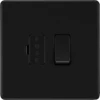 BG Flatplate Screwless Matt Black 13A Switched Spur FFB50 -RS Electrical Supplies BG Flatplate Screwless Matt Black 13A Switched Spur FFB50 Available from RS Electrical