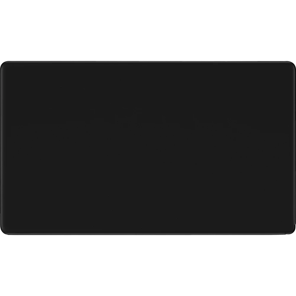 BG Flatplate Screwless Matt Black Double Blank Plate FFB95 3 BG Flatplate Screwless Matt Black Double Blank Plate FFB95