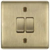 BG Nexus Metal Antique Brass 2G Intermediate Light Switch NAB2GINT 1 BG Nexus Metal Antique Brass 2G Intermediate Light Switch NAB2GINT -RS Electrical Supplies BG Nexus Metal Antique Brass 2G Intermediate Light Switch NAB2GINT Available From RS Electrical