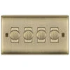 BG Nexus Metal Antique Brass 4G Dimmer Switch NAB84 2 BG Nexus Metal Antique Brass 4G Dimmer Switch NAB84 -RS Electrical Supplies BG Nexus Metal Antique Brass Dimmer Switch 4G NAB84 Available From RS Electrical