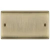 BG Nexus Metal Antique Brass Double Blank Plate NAB95 1 BG Nexus Metal Antique Brass Double Blank Plate NAB95 -RS Electrical Supplies BG Nexus Metal Antique Brass Double Blank Plate NAB95 Available from RS Electrical