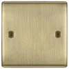 BG Nexus Metal Antique Brass Single Blank Plate NAB94 1 BG Nexus Metal Antique Brass Single Blank Plate NAB94 -RS Electrical Supplies BG Nexus Metal Antique Brass Single Blank Plate NAB94 Available from RS Electrical