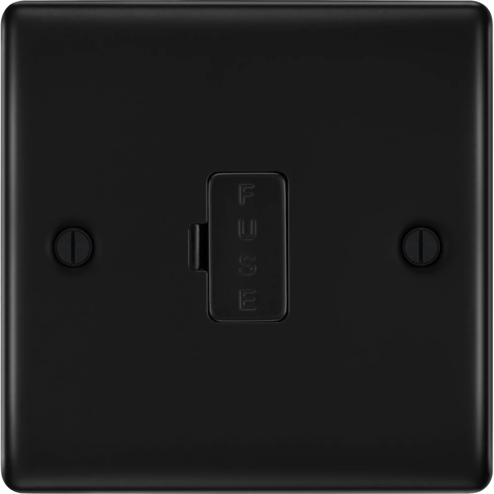 BG Nexus Metal Matt Black 13A Unswitched Spur NFB54 3 BG Nexus Metal Matt Black 13A Unswitched Spur NFB54