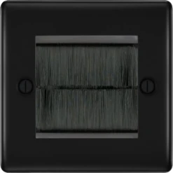 BG Nexus Metal Matt Black 2G Cable Brush Outlet NFBEMS2BR