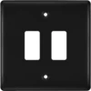 BG Nexus Metal Matt Black 2G Grid Plate RNFB2 -RS Electrical Supplies BG Nexus Metal Matt Black 2G Grid Plate RNFB2 Available from RS Electrical
