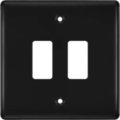 BG Nexus Metal Matt Black 2G Grid Plate RNFB2