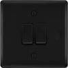 BG Nexus Metal Matt Black 2W & Intermediate Light Switch NFB2WINT -RS Electrical Supplies BG Nexus Metal Matt Black 2W Intermediate Light Switch NFB2WINT Available from RS Electrical