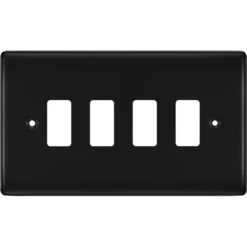 BG Nexus Metal Matt Black 4G Grid Plate RNFB4