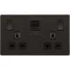 BG Nexus Screwless Black Nickel 13A Double USB Socket 45W A+C FBN22UAC45B 2 BG Nexus Screwless Black Nickel 13A Double USB Socket 45W A+C FBN22UAC45B -RS Electrical Supplies BG Nexus Screwless Black Nickel 13A Double USB Socket FBN22UAC45B Available from RS Electrical