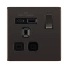 BG Nexus Screwless Black Nickel 13A Single USB A+C Socket FBN21UAC18B 1 BG Nexus Screwless Black Nickel 13A Single USB A+C Socket FBN21UAC18B -RS Electrical Supplies BG Nexus Screwless Black Nickel Single USB Socket FBN21UAC18B Available from RS Electrical