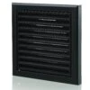 Blauberg 100mm Fixed Grille Black 1 Blauberg 100mm Fixed Grille Black -RS Electrical Supplies BlaubergPlasticVentedFixedBladeAirVentilationLouvredGrille Black
