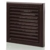 Blauberg 100mm Fixed Grille Brown -RS Electrical Supplies BlaubergPlasticVentedFixedBladeAirVentilationLouvredGrille Brown