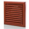 Blauberg 100mm Fixed Grille Terracotta -RS Electrical Supplies BlaubergPlasticVentedFixedBladeAirVentilationLouvredGrille Terracotta