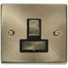 Click Deco Antique Brass 13A Switched Spur VPAB751BK -RS Electrical Supplies Click Deco Antique Brass 13A Switched Spur VPAB751BK available from RS Electrical Supplies