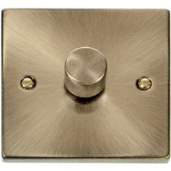 Click Deco Antique Brass 1G LED Dimmer Switch VPAB161
