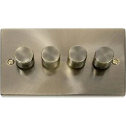 Click Deco Antique Brass 4G LED Dimmer Switch VPAB164