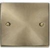 Click Deco Antique Brass Single Blank Plate VPAB060 -RS Electrical Supplies Click Deco Antique Brass Single Blank Plate VPAB060 available from RS Electrical Supplies