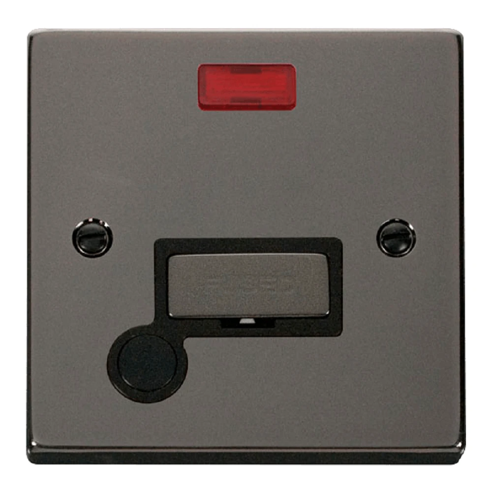 Click Deco Black Nickel 13A Fused Connection Unit With Neon And Flex VPBN553BK 3 Click Deco Black Nickel 13A Fused Connection Unit With Neon And Flex VPBN553BK