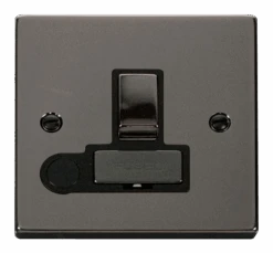 Click Deco Black Nickel 13A Switched Spur With Flex VPBN551BK
