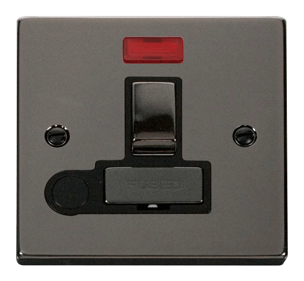 Click Deco Black Nickel 13A Switched Spur With Flex And Neon VPBN552BK 3 Click Deco Black Nickel 13A Switched Spur With Flex And Neon VPBN552BK