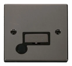 Click Deco Black Nickel 13A Unswitched Spur With Flex VPBN550BK